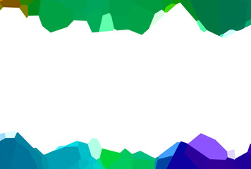 Obraz premium Polygonal background. Colorful wallpaper with geometric design. Digital illustration.