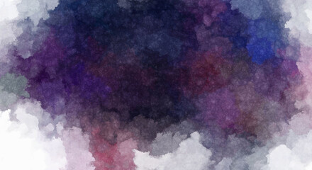 Watercolor painted background. Abstract Illustration wallpaper. Brush stroked painting. 2D Illustration.