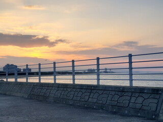 "Sea sunset, Gangneung, South Korea
