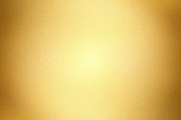 Glowing gold painted metal wall with copy space, abstract texture background