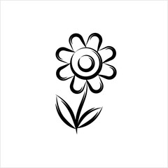 Flower Icon, Abstract Flower