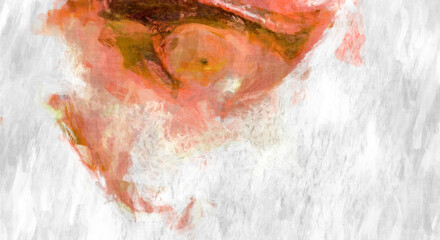 Rough brushstrokes on abstract background. Brush painting. Color strokes of paint. Unique wall art. Modern art on canvas. Colorful contemporary artwork.