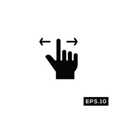 Touch Gestures Icon. Touch Gestures icon Vector Illustration Template For Web and Mobile