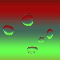 elegant vibrant design with dark red to grey blue to bright spring green colour gradient with rain drops