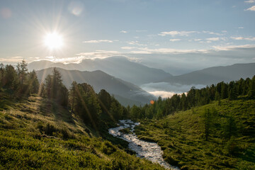 view of the mountains