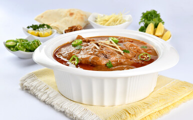 Nihari or Nehari, A Traditional & Special Food, prepared with cow or buffalo meat, spices and cook on low heat