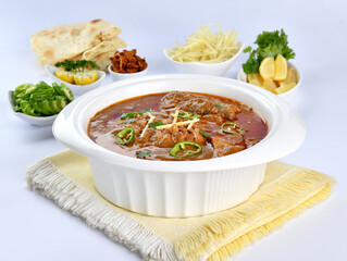 Nihari or Nehari, A Traditional & Special Food, prepared with cow or buffalo meat, spices and cook on low heat