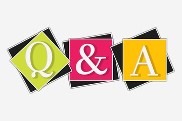 illustration of q and a background