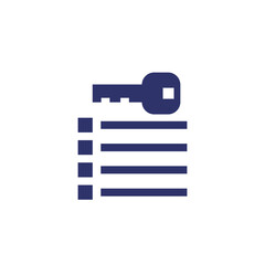 key takeaway icon on white, vector