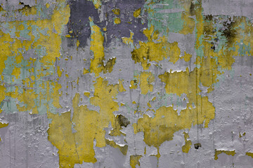 old yallow concrete wall