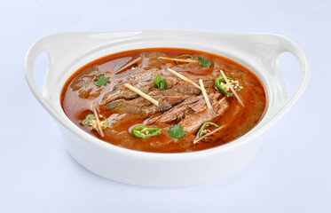 Nihari or Nehari, A Traditional & Special Food, prepared with cow or buffalo meat, spices and cook...