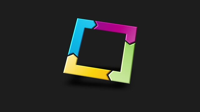 abstract section colorful graphic animation