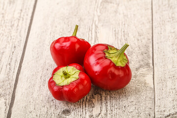Red hot spicy cherry pepper