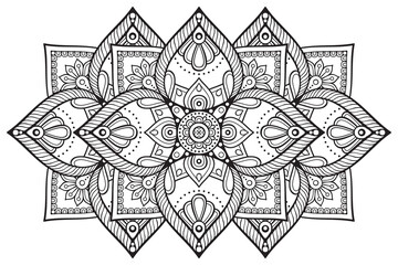 Vector indian Mandala ethnic design