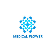 Fototapeta premium Vector logo design template. Sign for medicine and health. 