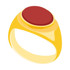 Signet ring vector