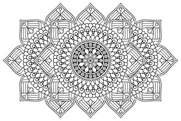 Fototapeta premium Vector indian Mandala ethnic design