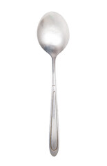 The spoon is isolated on a white background.