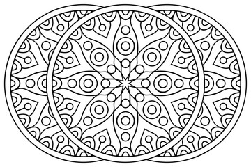 Vector indian Mandala ethnic design