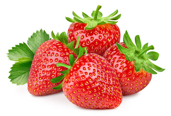 Fresh strawberry isolated on white background