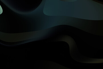 Fluid abstract background with colorful gradient. 2D illustration of modern movement.