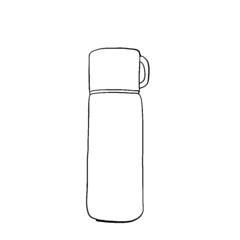 spice jar, cup of tea, sugar storage container, sugar bowl, vinegar container, pepper and salt container, kettle, spice mortar, paper towel stand with paper towels, butter and butter knife, glass sala