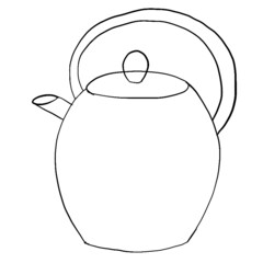 spice jar, cup of tea, sugar storage container, sugar bowl, vinegar container, pepper and salt container, kettle, spice mortar, paper towel stand with paper towels, butter and butter knife, glass sala