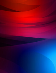 Abstract background with colorful gradient. Vibrant graphic wallpaper with stripes design. Fluid 2D illustration of modern movement.