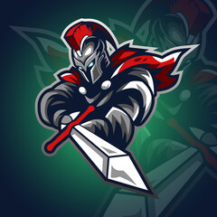 Spartan Knights Logo Gaming Vector Illustration