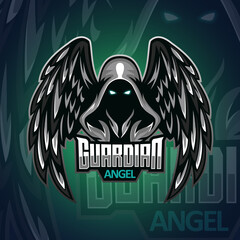 Guardian Angel logo Mascot Illustration Modern © DgtlSeptianSrvc