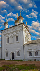 Fototapeta na wymiar Candlemas church. Year of construction - 1689. City of Gorokhovets, Russia 
