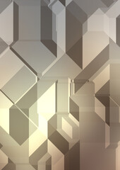 Polygonal background. Colorful wallpaper with geometric design. Digital 3d illustration.