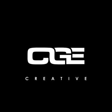 CGE Letter Initial Logo Design Template Vector Illustration