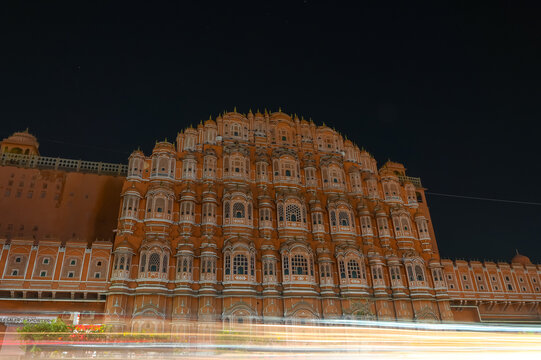 28-2-2021,Jaipur,Rajasthan,India.Palace of the Winds or Hawa Mahal front view