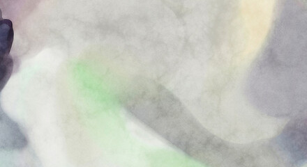 Watercolor abstract painting with pastel colors. Soft color painted illustration of calming composition for poster, wall art, banner, card, book cover or packaging. Modern brush strokes painting.