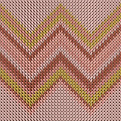 Cotton zig zal lines knitted texture geometric - obrazy, fototapety, plakaty