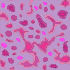 Seamless pattern. Hand drawn rose, gold and nude brush strokes. Abstract vector background.