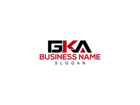 GKA Letter Type logo Icon Vector