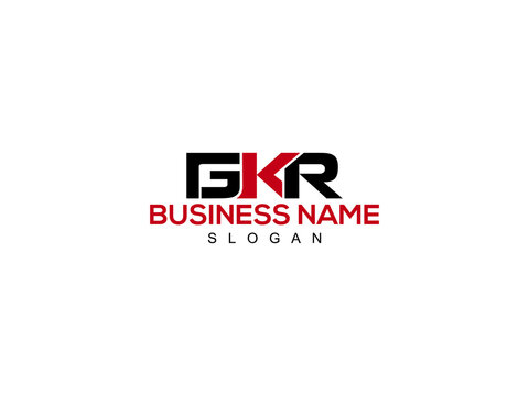 GKR Letter Type logo Icon Vector