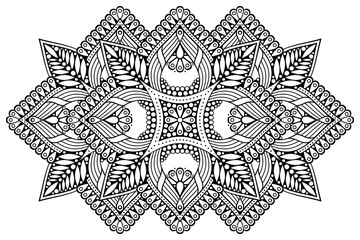 Fototapeta premium Vector indian Mandala ethnic design