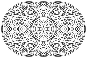 Vector indian Mandala ethnic design