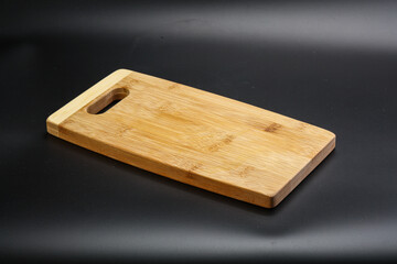 Wooden board for kitchen isolated