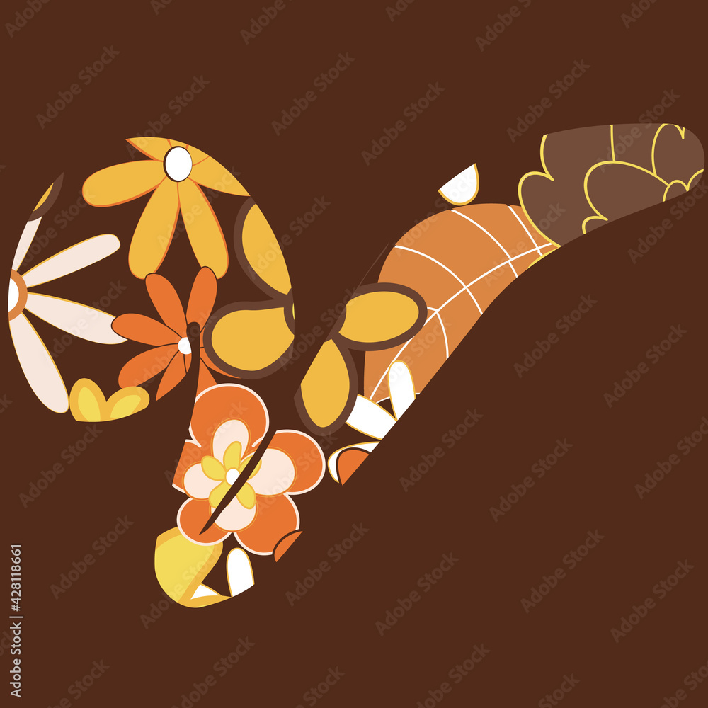 Poster retro letter v from the alphabet seamless repeat pattern print background