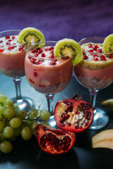 cocktail with strawberries