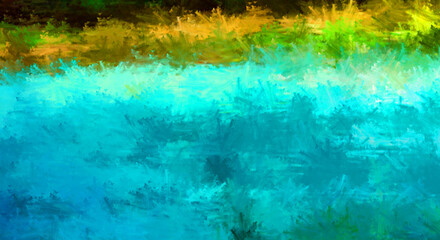 Brushed Painted Abstract Background. Brush stroked painting. Artistic vibrant and colorful wallpaper.