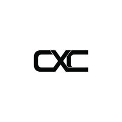 cxc letter original monogram logo design