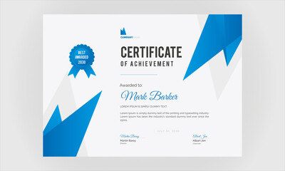 Unique Certificate For Appreciation