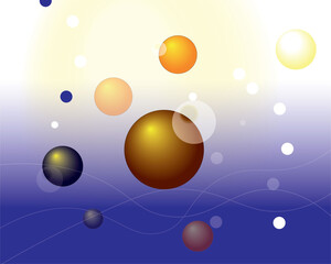 abstract background with bubbles