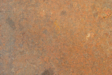 Texture of an old metal fence. Scratched metal sheet with  paint.