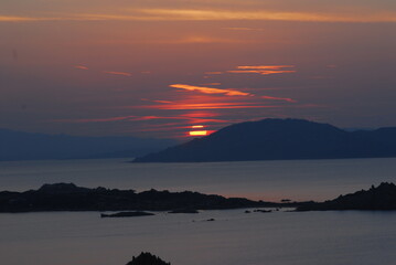 Tramonto nell'Arcipelago di La Maddalena, Sardegna